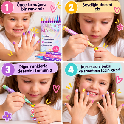 Pro-Detail 12'li Güvenli Tırnak Sanatı Seti