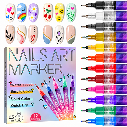 Pro-Detail | 12 Renkli Nail Art Tasarım Seti