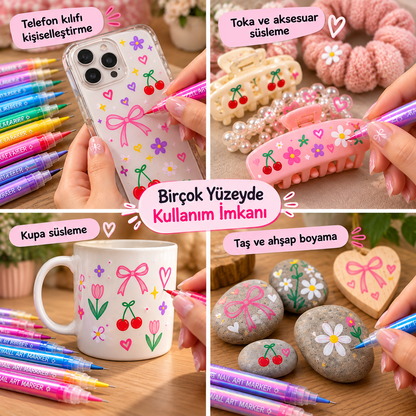 Pro-Detail | 12 Renkli Nail Art Tasarım Seti